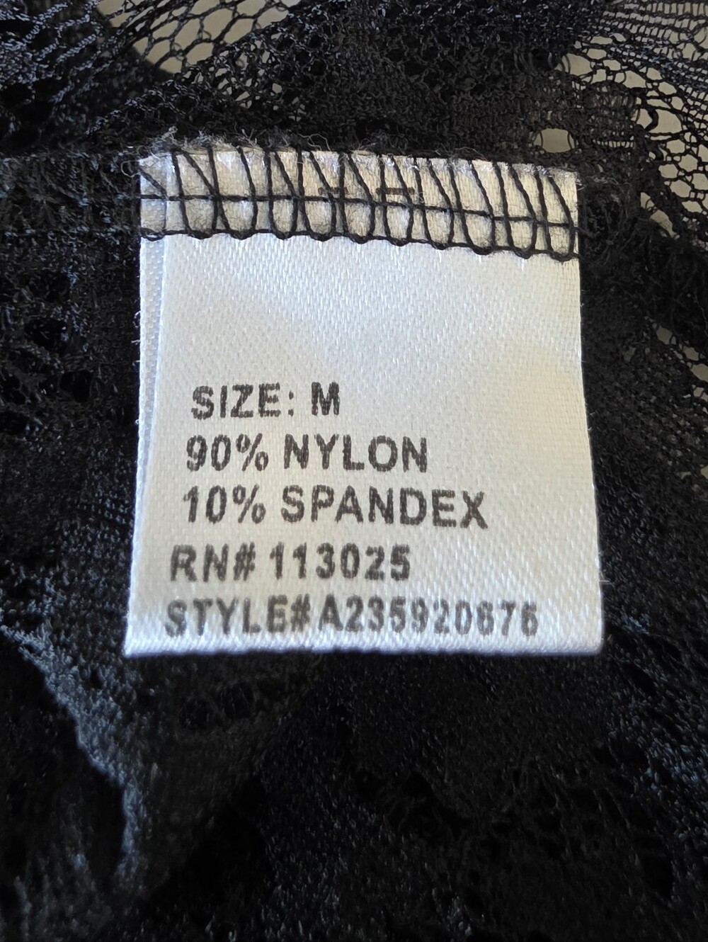 Love Peace & Lazy Days Black Lace Sheer Short Sleeve Top Size Medium - Picture 4 of 9